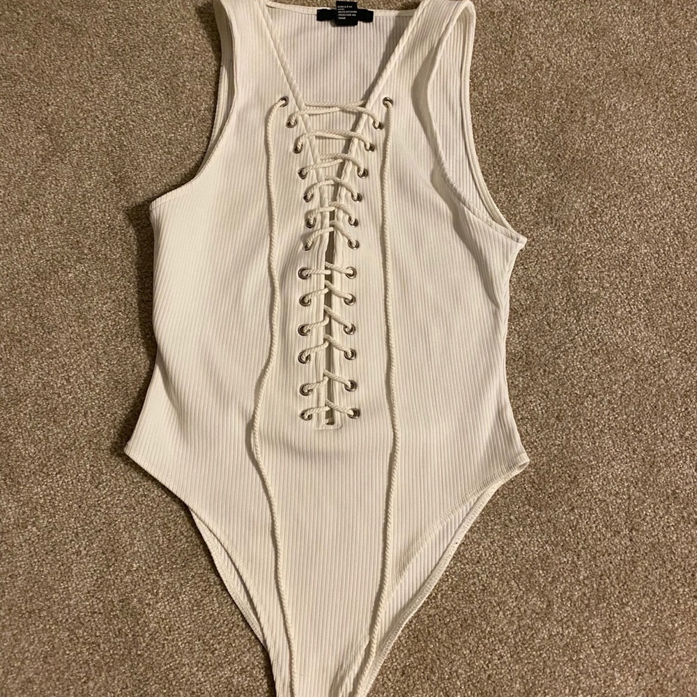 White bodysuit size medium